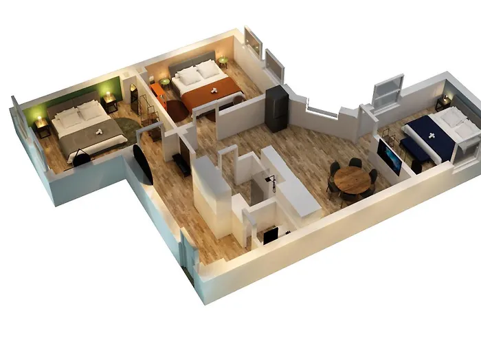 Olive - 3x Kingsize Bedrooms - Free Parking Appartement *